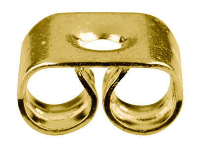 Goldbeschichtete Ohrmuttern, 20er-pack - Standard Bild - 1